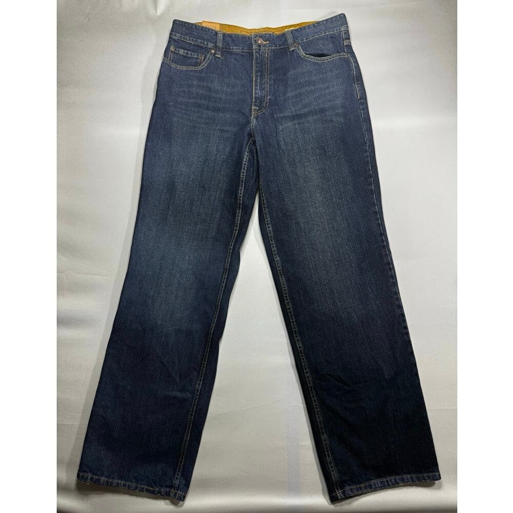 NWT‎ Plugg Men's Mid Rise Loose Straight Fit Blue  Jeans - Size 36x34*